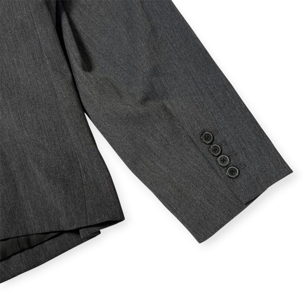MM LaFleur Roxane Charcoal Work Jacket 1X Soft Twill Double Button Blazer NWOT - Picture 12 of 15